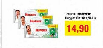 Spani Atacadista Toalhas Umedecidas Huggies Classic C- 96 oferta