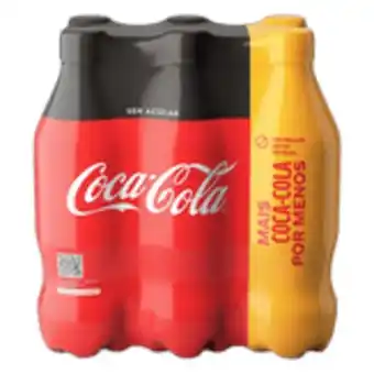 Sam's Club Pack refrigerante coca-cola sem açúcar garrafa 6 unidades de 600ml cada leve mais pague menos oferta