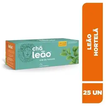 X Supermercados Chá leão hortelã sachê 25un oferta