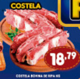 Supermercados Cristal Costela Bovina de Ripa 1kg oferta