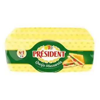 GoodBom Queijo mussarela president peça/pedaço oferta