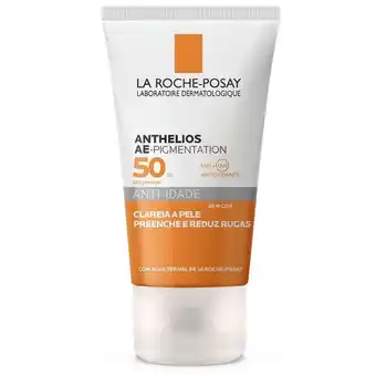 Farmácias Pague Menos Anthelios ae-pigmentation protetor solar anti-idade fps50 clareador sem cor 40g oferta
