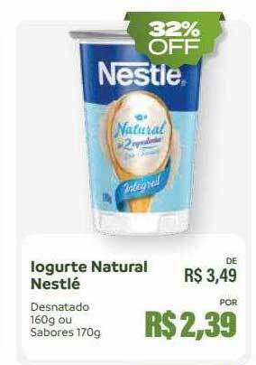 Hiperideal Supermercados Iogurte Natural Nestlé oferta
