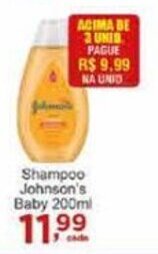Rossi Supermercado Shampoo Johnson's Baby 200ml oferta