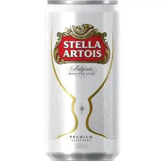 Cerveja stella artois lager lata 269ml