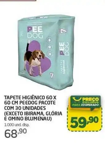Cooper Tapete Higiênico Peedog Pacote Com 30 Unidades (exceto Ibirama, Glória E Omino Blumenau) oferta