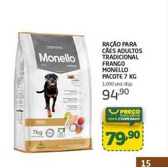 Cooper Ração Para Cães Adultos Tradicional Frango Monello Pacote oferta