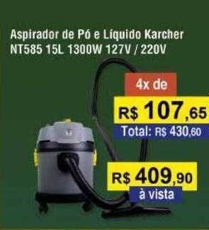 Copercana Aspirador De Pó E Líquido Karcher Nt585 15l 1300w 127v 220v oferta