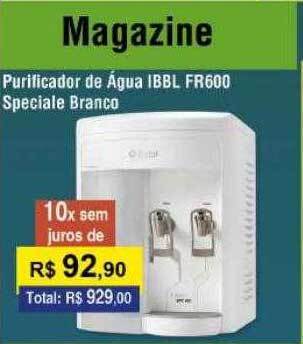 Copercana Purificador De água Ibbl Fr600 Speciale Branco oferta