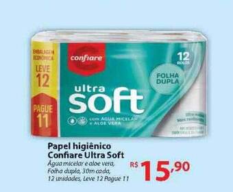 Nacional Papel Higiênico Confiare Ultra Soft oferta