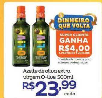 Super Lagoa Azeite De Oliva Extra Virgem O-live oferta