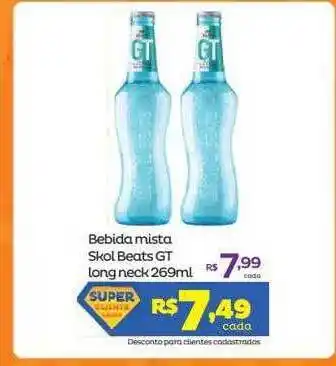Super Lagoa Bebida Mista Skol Beats Gt Long Neck oferta