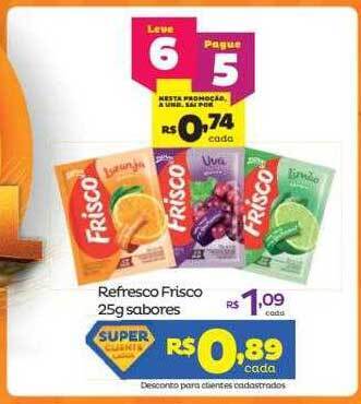 Super Lagoa Refresco Frisco Sabores oferta