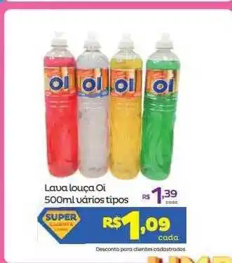 Super Lagoa Lava Louça Oi Vários Tipos oferta