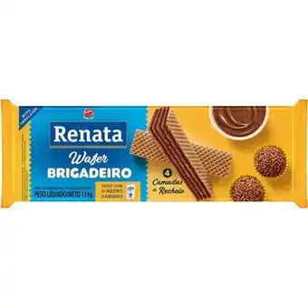 Biscoito wafer de brigadeiro renata 115g