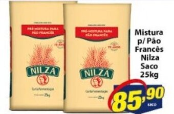 Vencedor Atacadista Mistura p/ Pao Frances Nilza saco 25kg oferta