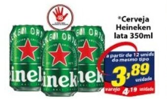 Vencedor Atacadista Cerveja Heineken lata 350ml oferta