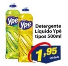 Vencedor Atacadista Detergente Liquido Ype tipos 500ml oferta
