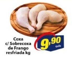 Vencedor Atacadista Coxa c/ Sobrecoxa de Frango Resfriada 1kg oferta