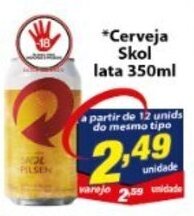 Vencedor Atacadista Cerveja Skol lata 350ml oferta