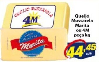 Vencedor Atacadista Queijo Mussarela Marita ou 4m peca 1kg oferta