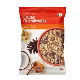 Carrefour Granola com frustas cristalizadas carrefour 1 k oferta