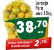 Vencedor Atacadista Laranja Pera saco 18kg oferta