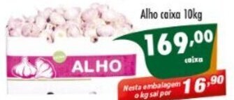 Vencedor Atacadista Alho caixa 10kg oferta
