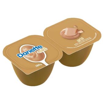 Carrefour Sobremesa láctea gold chocolate branco com toque de caramelo danette 180g 2 unidades oferta
