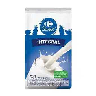 Carrefour Leite em pó integral carrefour classic 800 g oferta