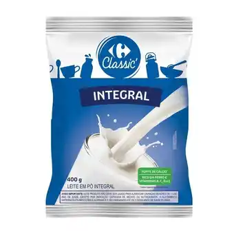 Carrefour Leite em pó integral carrefour classic 400 g oferta