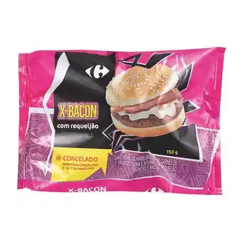 Carrefour Sanduiche de hamburguer x-bacon com requeijão carrefour 160 g oferta