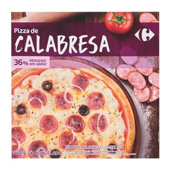 Carrefour Pizza congelada calabresa com mussarela carrefour 460 g oferta