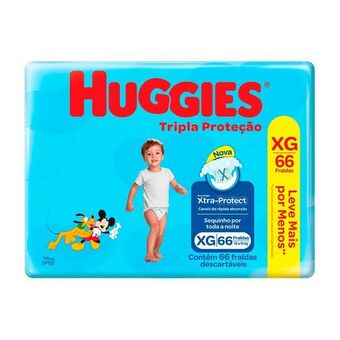 Carrefour Fralda huggies tripla proteção xg - 66 fraldas oferta