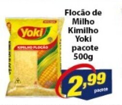 Vencedor Atacadista Flocao de Milho Kimilho Yoki pacote 500g oferta