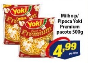 Vencedor Atacadista Milho p/ Pipoca Yoki Premium pacote 500g oferta