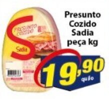 Vencedor Atacadista Presunto Cozido Sadia peca 1kg oferta
