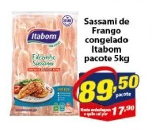 Vencedor Atacadista Sassami de Frango Congelado Itabom pacote 5kg oferta