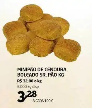 Cooper Minipão De Cenoura Boleado Sr. Pão oferta