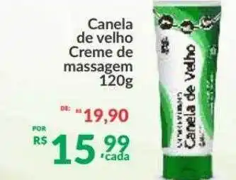 Canela De Velho Creme De Massagem