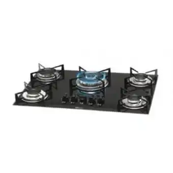 Cooktop fischer 5 queimadores a gas preto 1743 - 15733