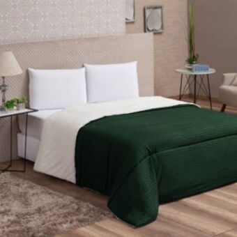 Vest Casa Coberdrom queen microfibra stripes sycamore green vestcasa oferta