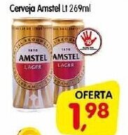 Cercadão Cerveja Amstel Lt 269ml oferta