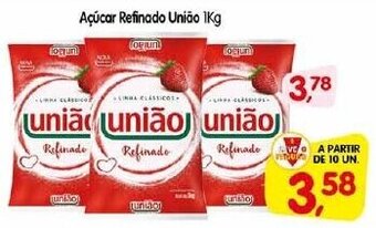 Cercadão Acucar refinado Uniao 1kg oferta