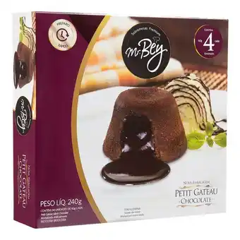 Carrefour Petit gateau congelado sabor chocolate mr bey premium 4 unidades oferta
