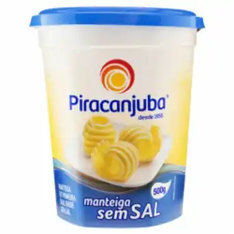 Rede Compras Manteiga sem sal piracanjuba pote 500g oferta