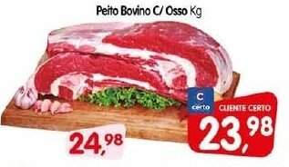 Cercadão Peito Bovino c/ Osso 1kg oferta