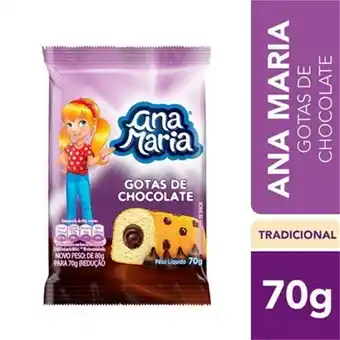 Serrano Supermercado Bolinho ana maria gotas de chocolate 70g oferta