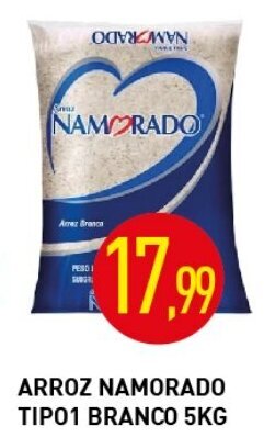 Calvo Atacadista Arroz Namorado Tipo 1 Branco 5kg oferta