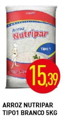 Arroz Nutripar tipo 1 Branco 5kg